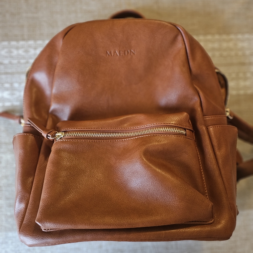 Maedn brown medium backpack